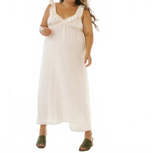 NEW HARLY JAE milos maxi dress in natural - Picture 3 of 3